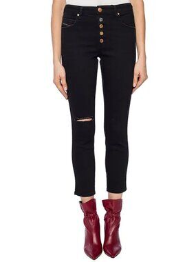 Diesel Babhila B Women's Black Slim Skinny Regular Fit Jeans NWT W26